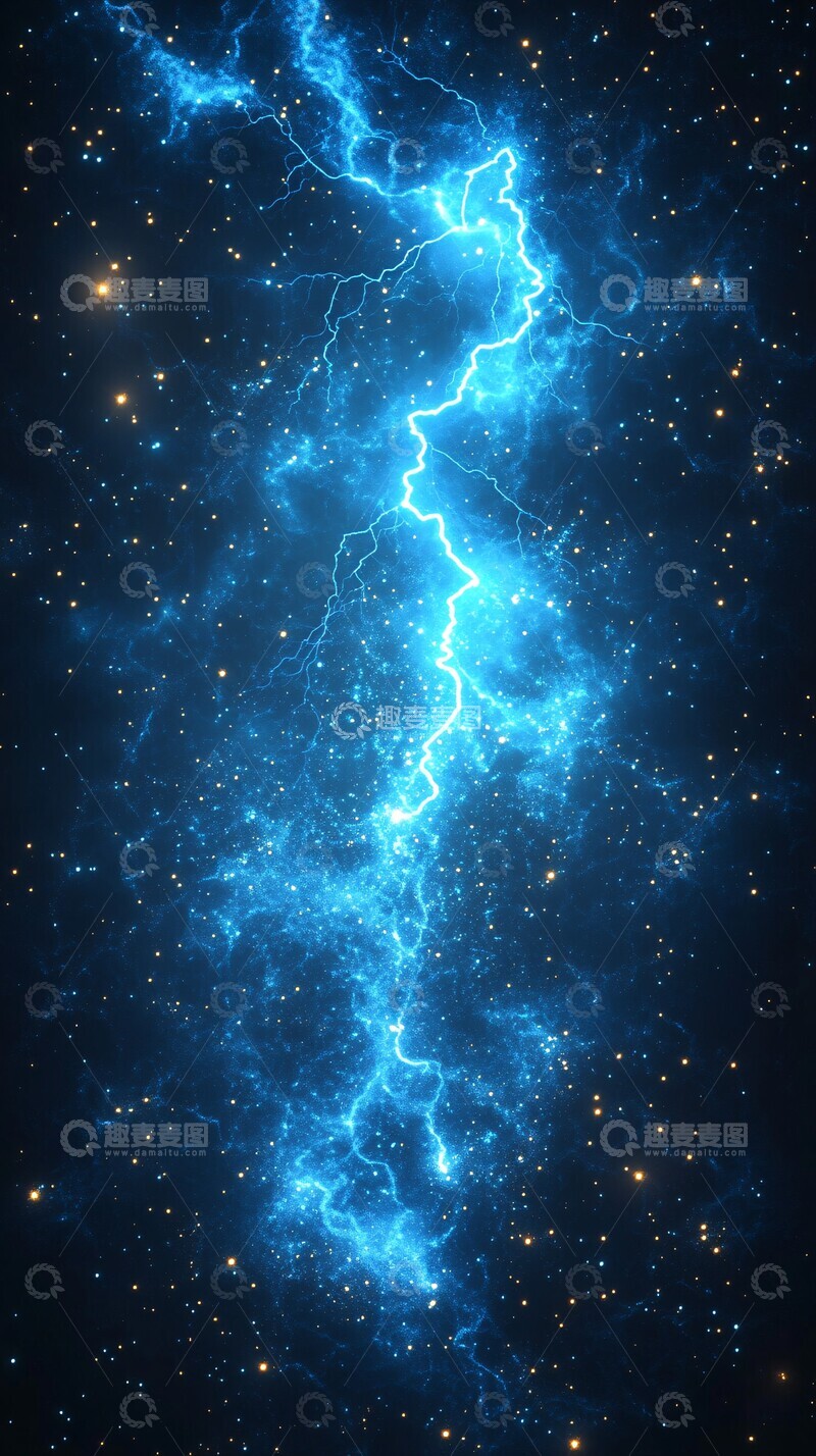 高清大图下载【趣麦麦图】闪电背景高清图