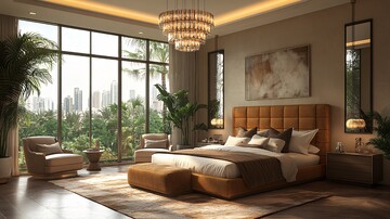 现代床与灯具设计1