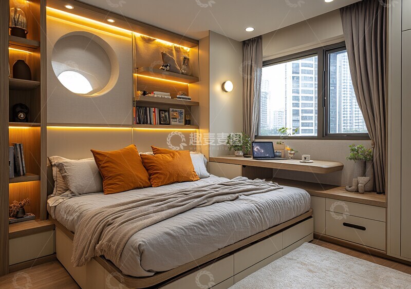 高清大图下载【趣麦麦图】平米卧室布局