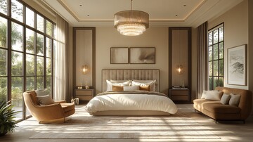 现代床与灯具设计2