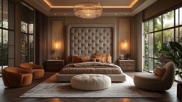 现代床与灯具设计3