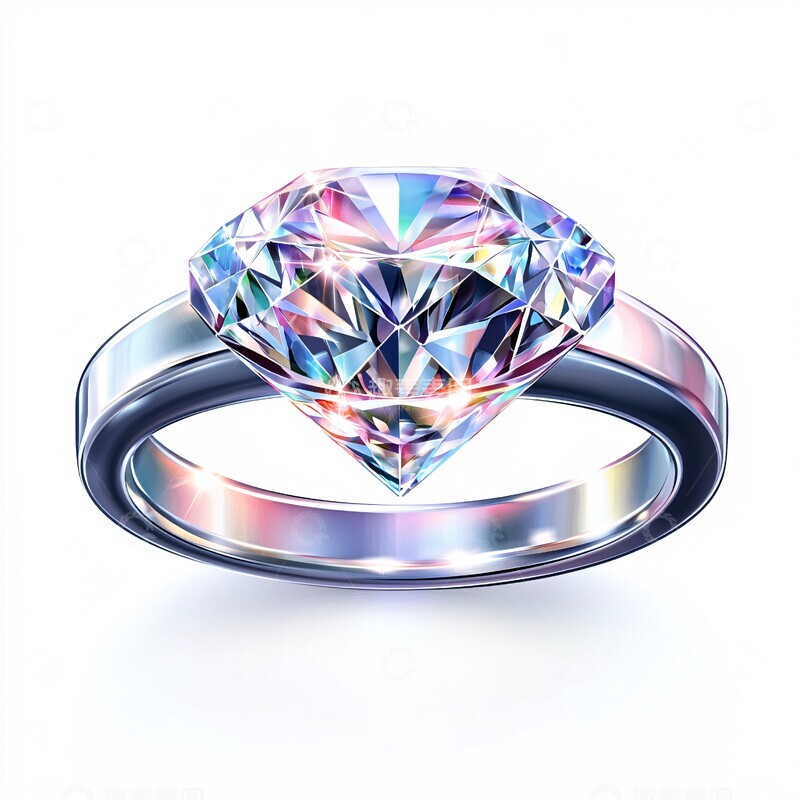 高清大图下载【趣麦麦图】钻石戒指玻璃纹理