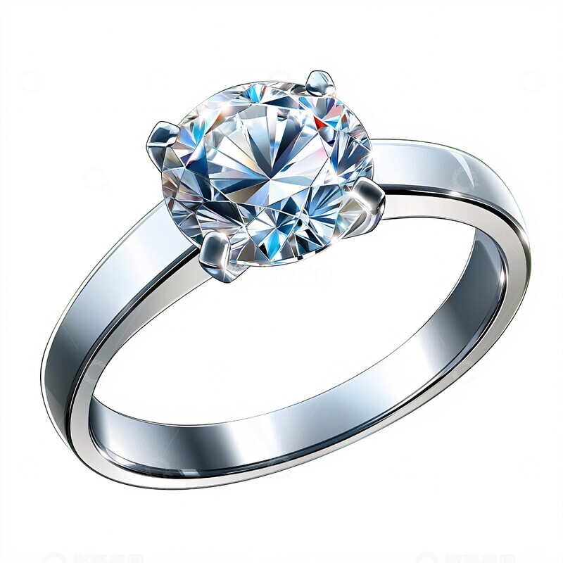 高清大图下载【趣麦麦图】钻石戒指玻璃纹理1