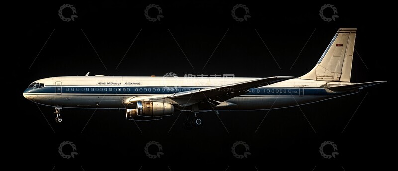 高清大图下载【趣麦麦图】白蓝飞机飞行2