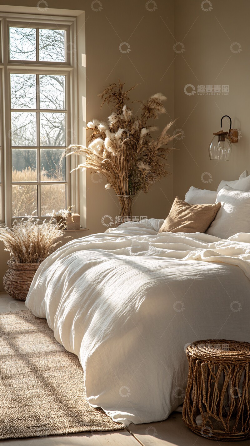 高清大图下载【趣麦麦图】简约卧室床品