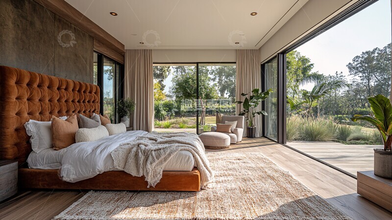 高清大图下载【趣麦麦图】凯利卧室窗景设计3