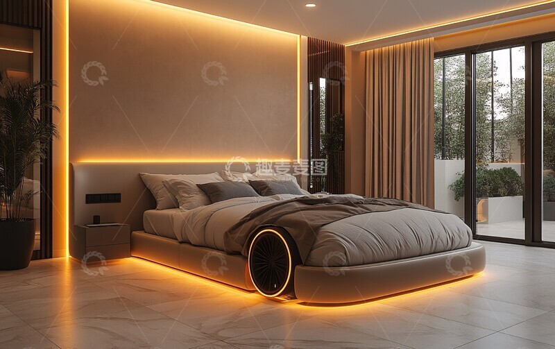 高清大图下载【趣麦麦图】简约卧室设计21