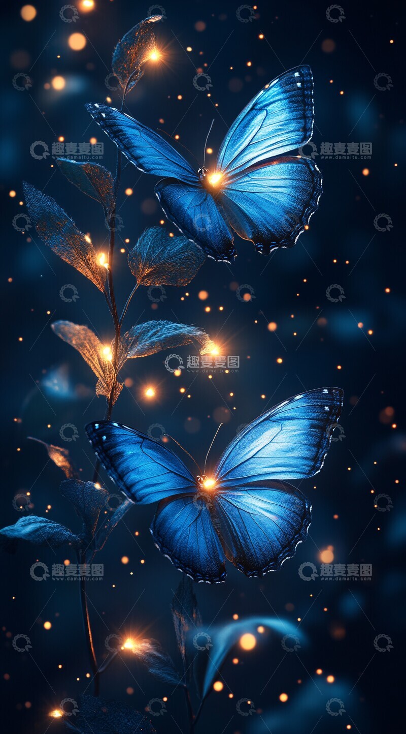 高清大图下载【趣麦麦图】蝴蝶电竞背景图