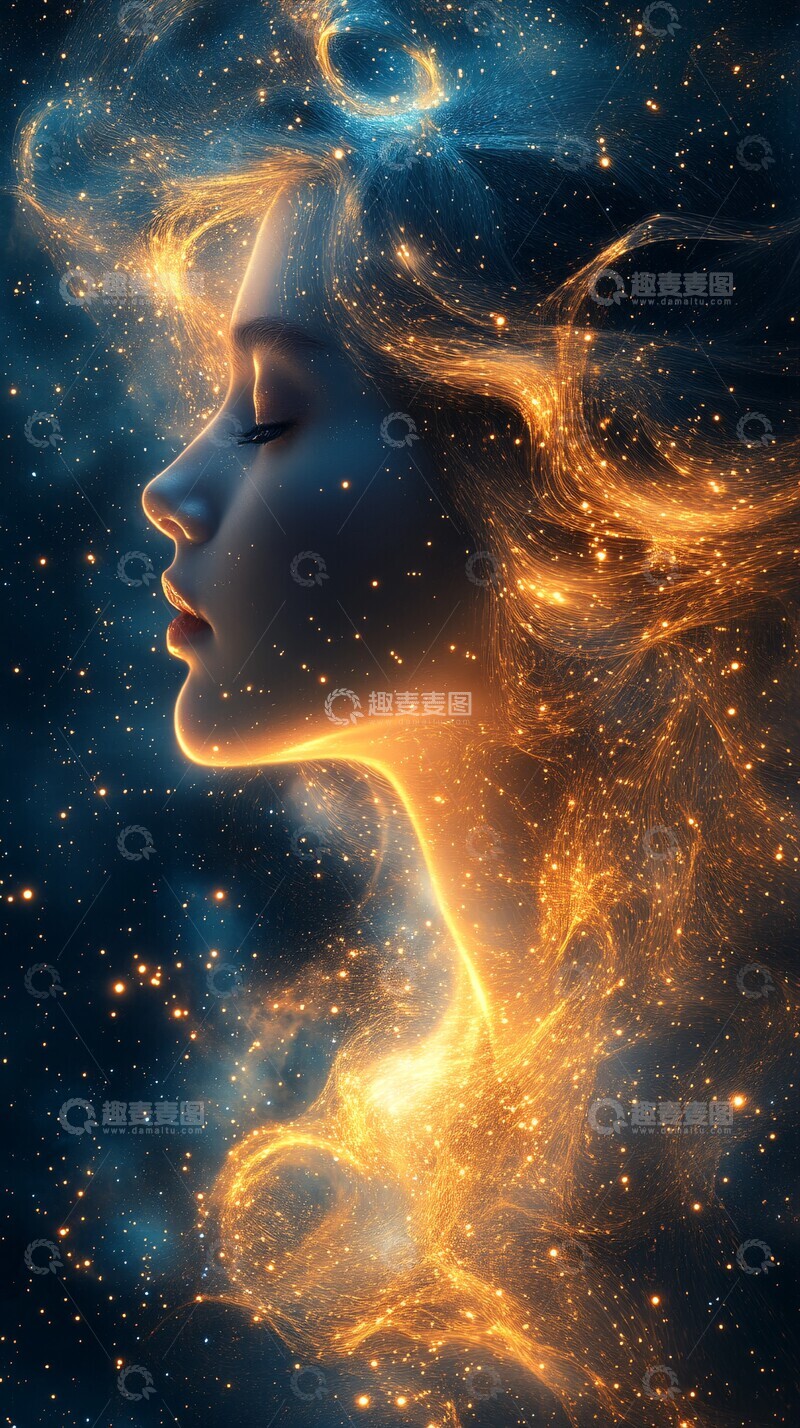 高清大图下载【趣麦麦图】碧蓝金沙纹理1