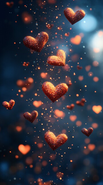 心形粒子心形粒子黑色1