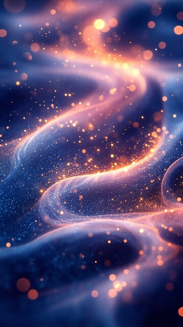 水彩波浪金色星点2