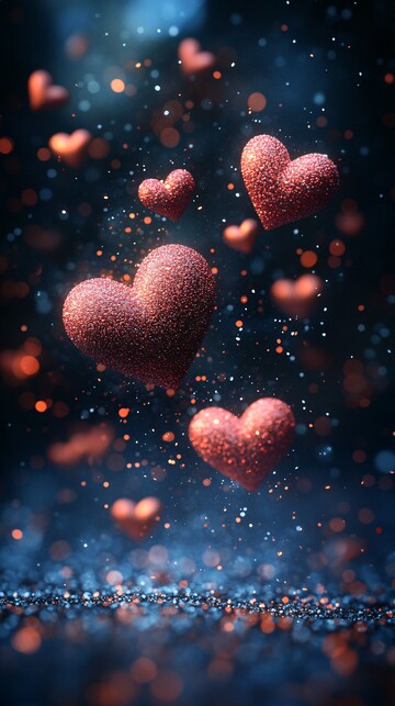 心形粒子心形粒子黑色2