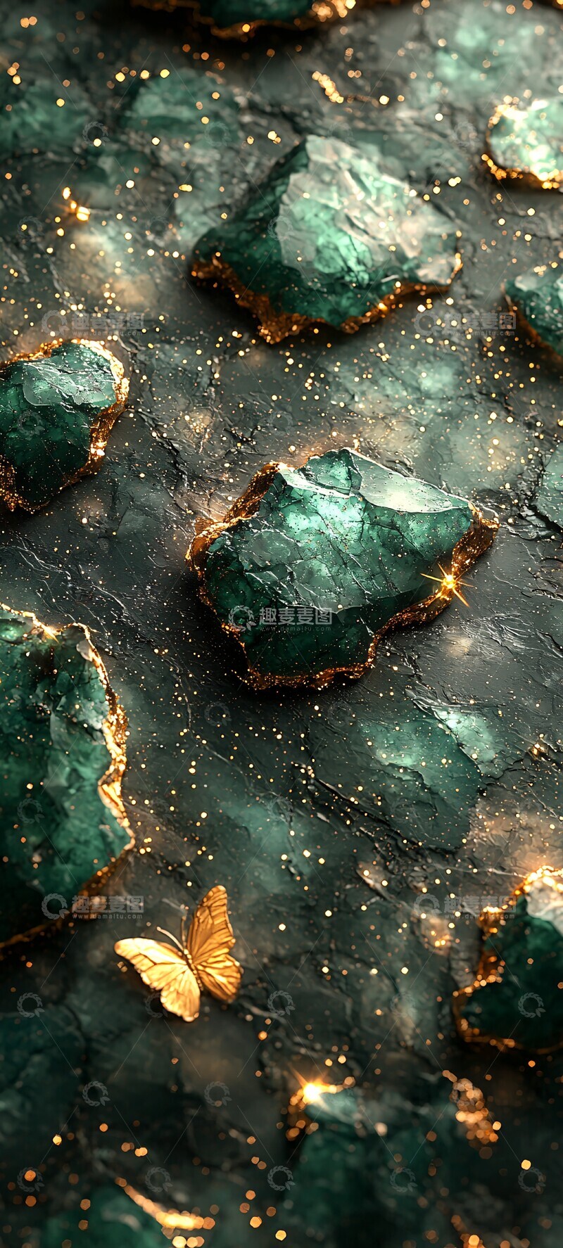 高清大图下载【趣麦麦图】蝴蝶新年背景3