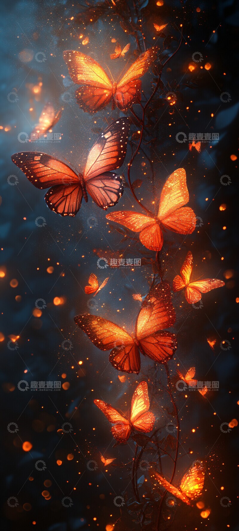 高清大图下载【趣麦麦图】幽光点缀的幻境