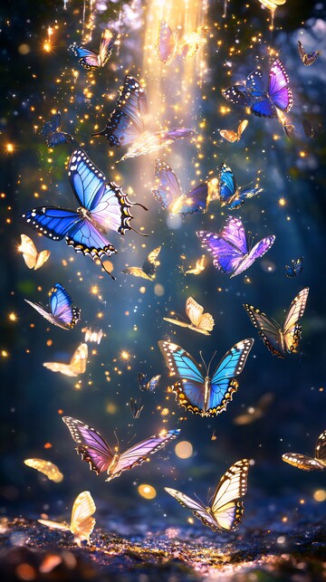 光芒蝴蝶群舞3