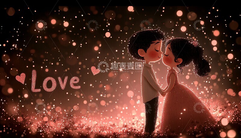 高清大图下载【趣麦麦图】梦幻恋人相视3