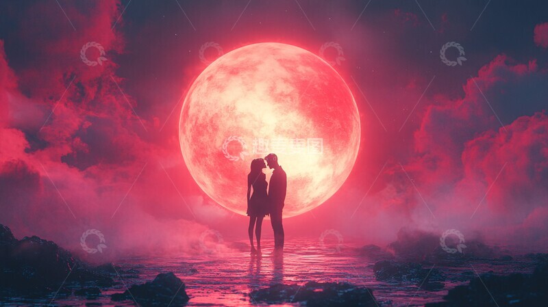 高清大图下载【趣麦麦图】星盘浮空恋人