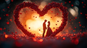 红心相框牵手恋人1