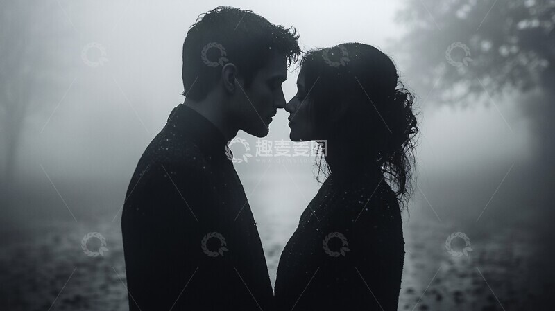 高清大图下载【趣麦麦图】情侣保持距离1