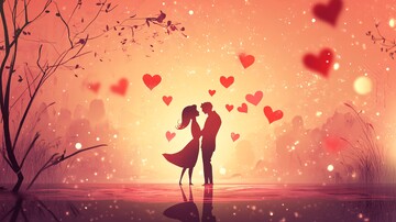 浪漫情侣红心飞舞2