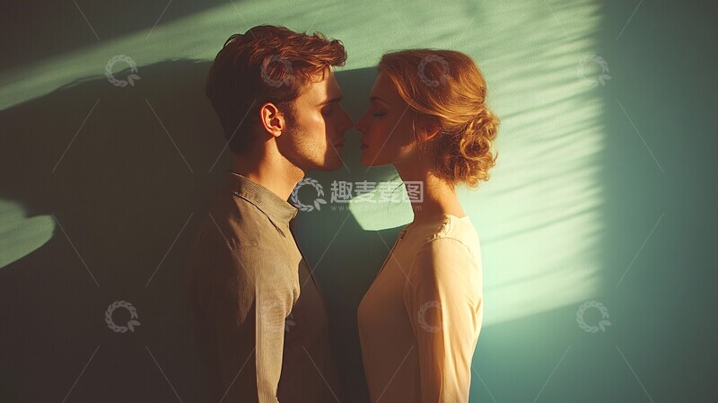 高清大图下载【趣麦麦图】情侣保持距离2