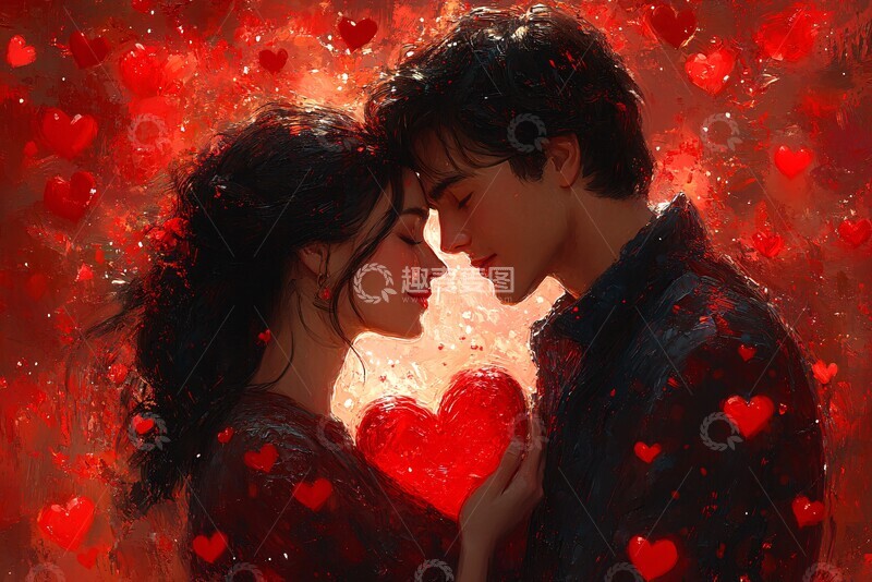 心形相拥的恋人2