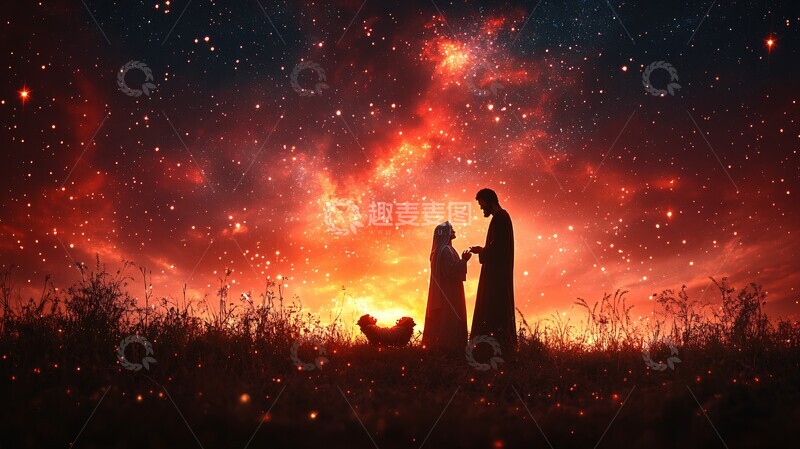 高清大图下载【趣麦麦图】耶稣降生场景2