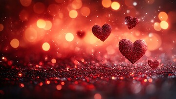 红心背景浪漫情