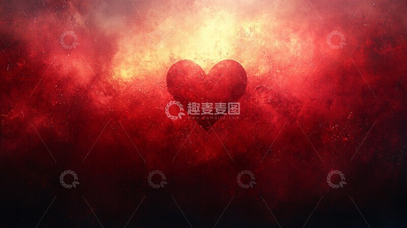 高清大图下载【趣麦麦图】红心背景浪漫情3