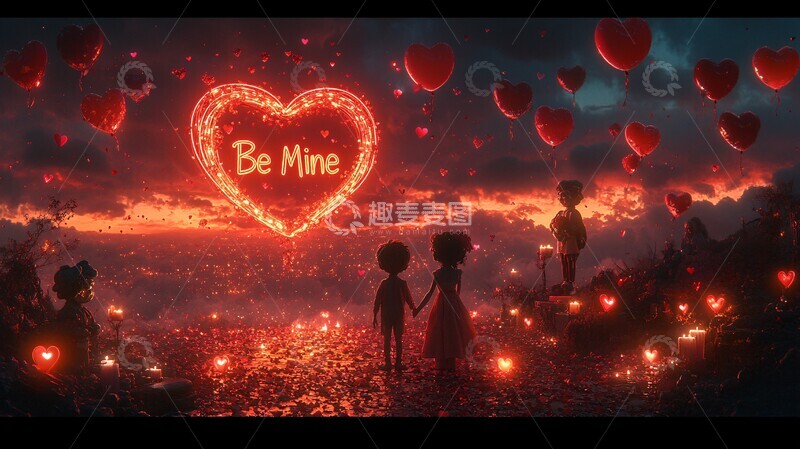 高清大图下载【趣麦麦图】情人节浪漫场景4