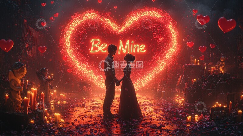 高清大图下载【趣麦麦图】情人节浪漫场景2