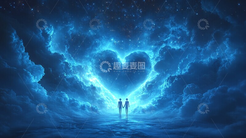 高清大图下载【趣麦麦图】星空下的恋人5