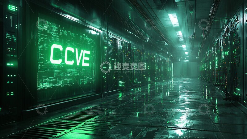 高清大图下载【趣麦麦图】绿光脉冲服务器房间脉冲3