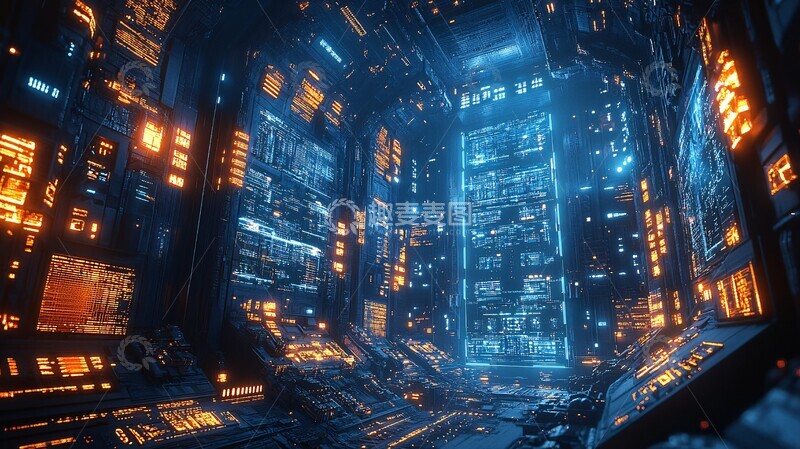 高清大图下载【趣麦麦图】人工智能工厂内部