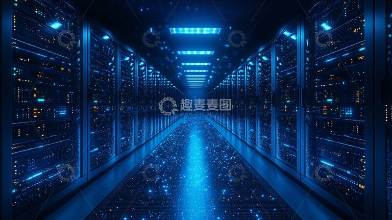 高清大图下载【趣麦麦图】服务器机架数据中心