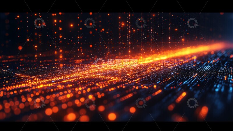 高清大图下载【趣麦麦图】超级计算机数据流