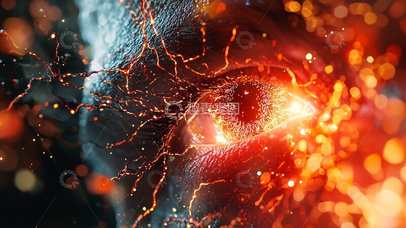 高清大图下载【趣麦麦图】-免疫系统攻击病毒2