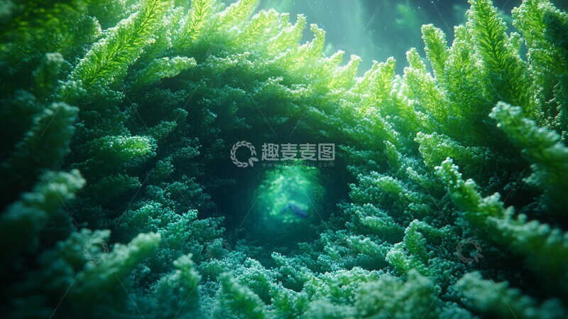 高清大图下载【趣麦麦图】蓝绿细胞膜细节