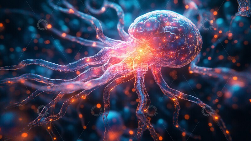 高清大图下载【趣麦麦图】神经元争夺战