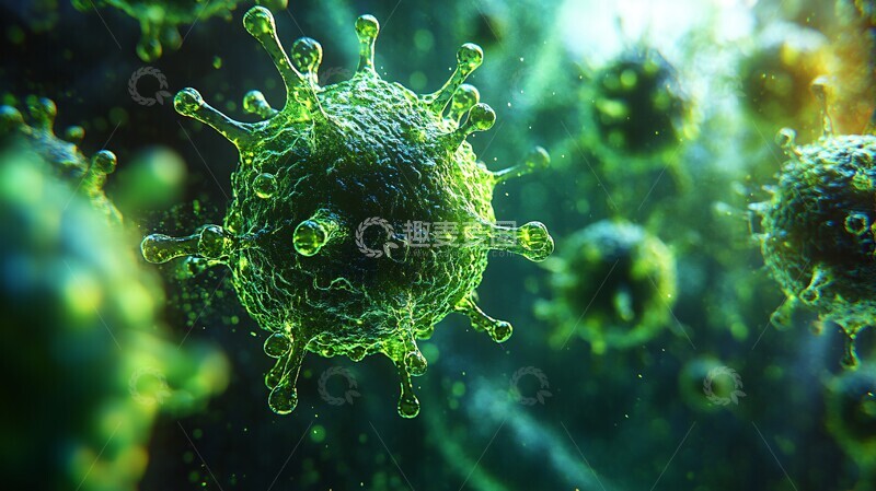 高清大图下载【趣麦麦图】吞噬细胞绿液