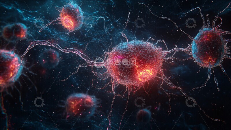 高清大图下载【趣麦麦图】病毒冻结瞬间