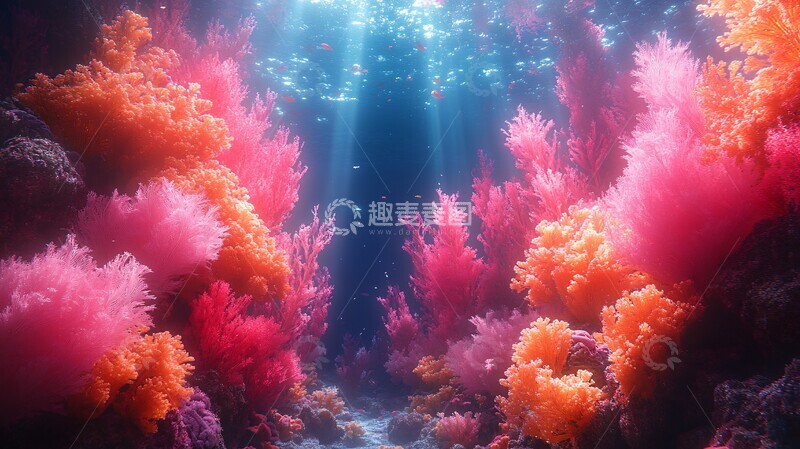 高清大图下载【趣麦麦图】外星珊瑚礁生物2