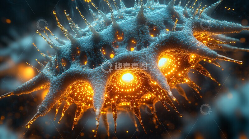 高清大图下载【趣麦麦图】猴痘病毒模型1