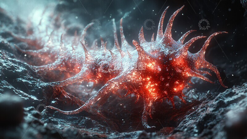 高清大图下载【趣麦麦图】猴痘病毒模型