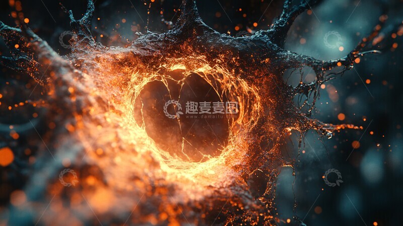 高清大图下载【趣麦麦图】生物融合电光1