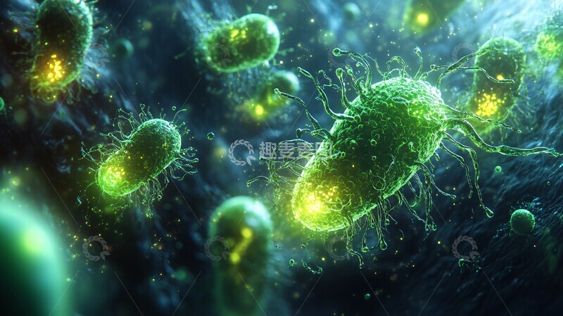 高清大图下载【趣麦麦图】吞噬细胞绿液1