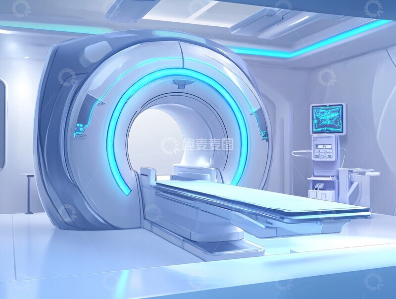 高清大图下载【趣麦麦图】核磁共振扫描仪1