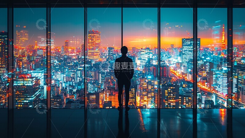 高清大图下载【趣麦麦图】学生窗前景学生窗户夜景2