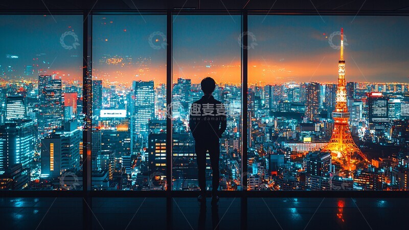 高清大图下载【趣麦麦图】学生窗前景学生窗户夜景1