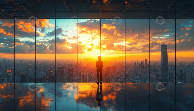 高清大图下载【趣麦麦图】高层办公的成功人士